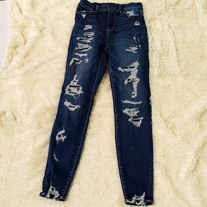 Distressed jeans